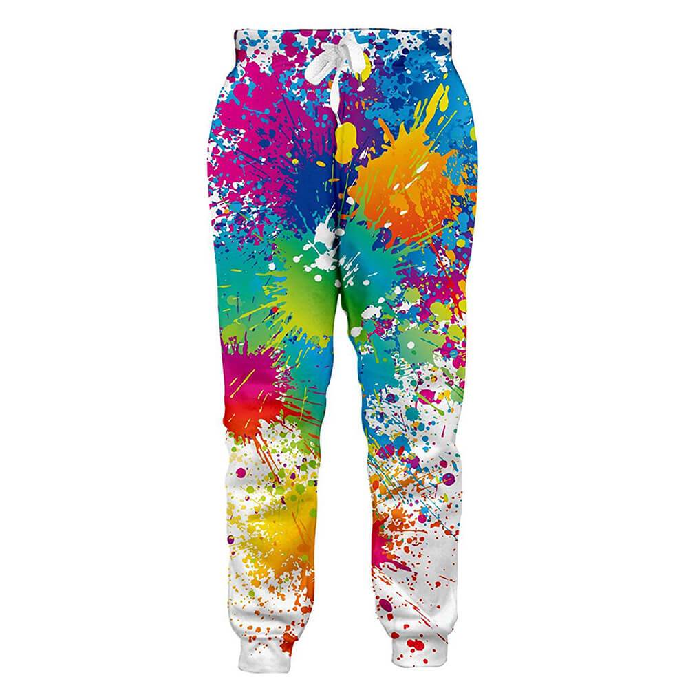 Streetwear Brand Joggers - PLstar Cosmos Brand Trousers Paint Splatter