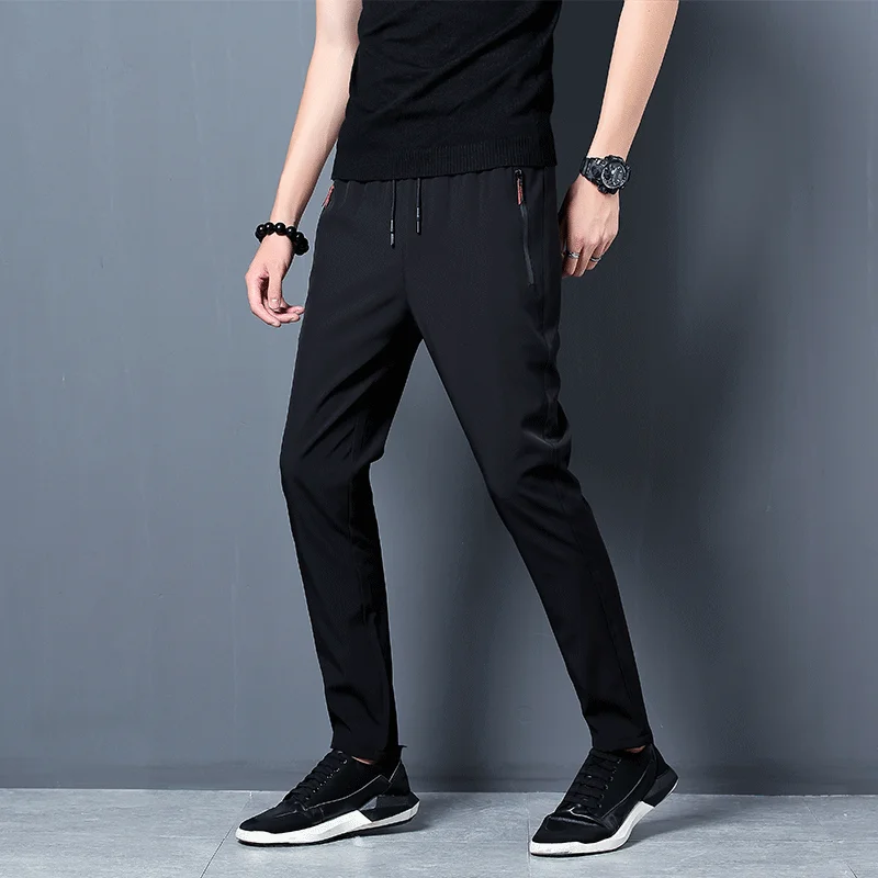 Men's Casual Pants Straight Sl - Streetwear Brand Joggers 评论和价格