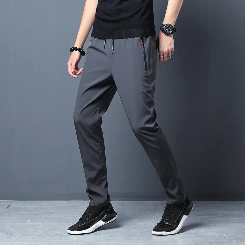 Men's Casual Pants Straight Sl - Streetwear Brand Joggers 评论和价格